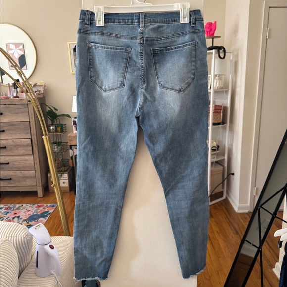 Kensie high waisted skinny light wash denim jeans - Picture 4 of 4